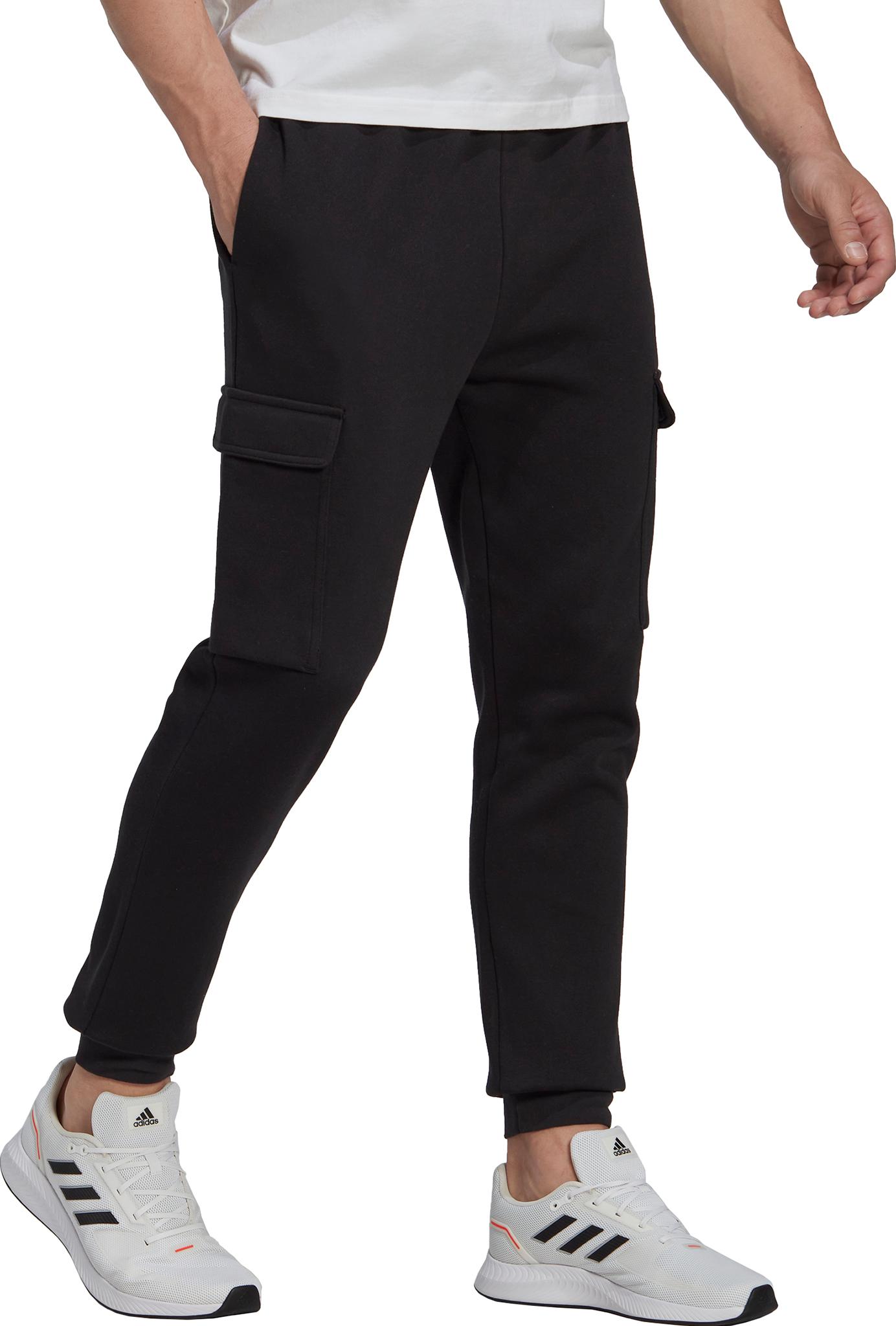 Product gallery image number 6 for product Essentials Fleece Regular Tapered Cargo Joggers - Men's