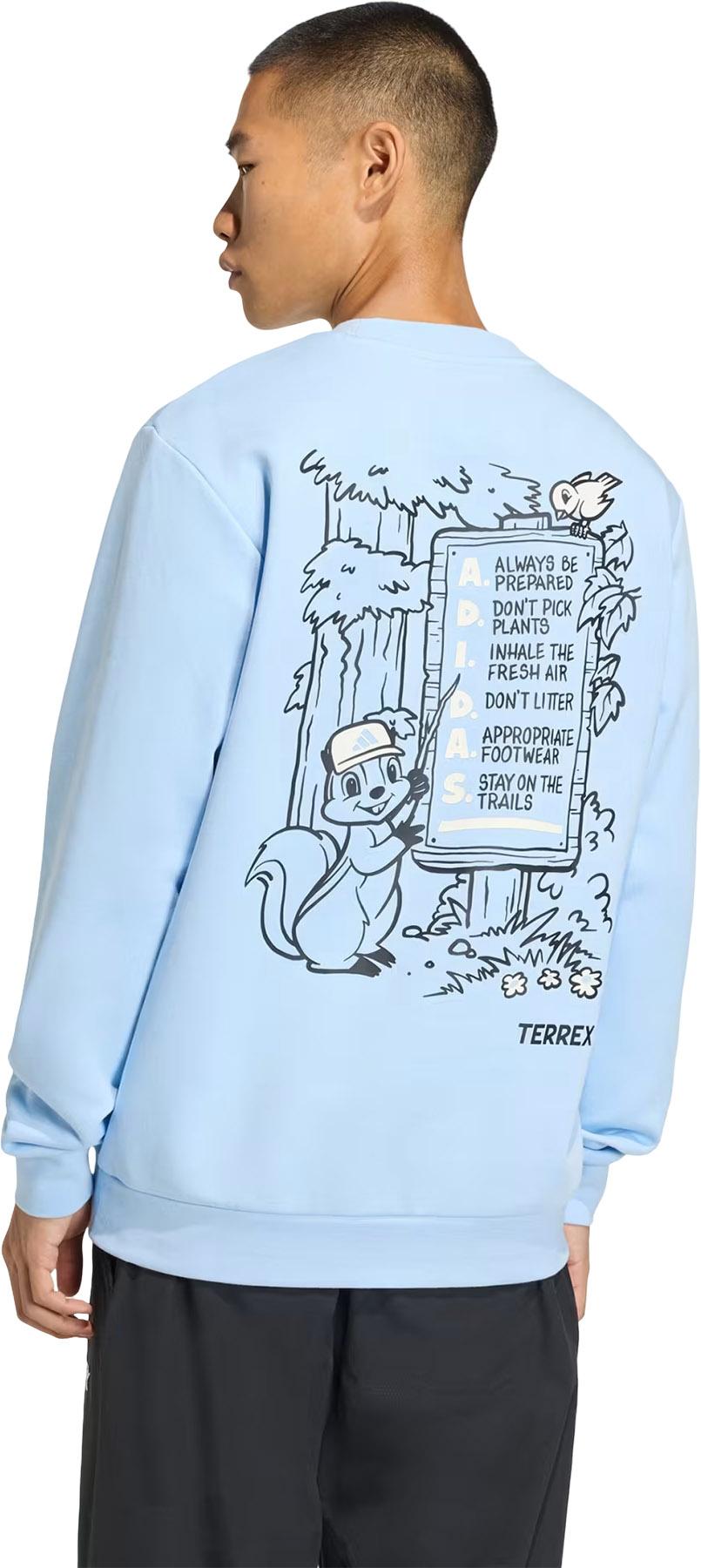 Product gallery image number 2 for product Terrex Trail Rules Crew Neck Graphic Sweatshirt - Unisex