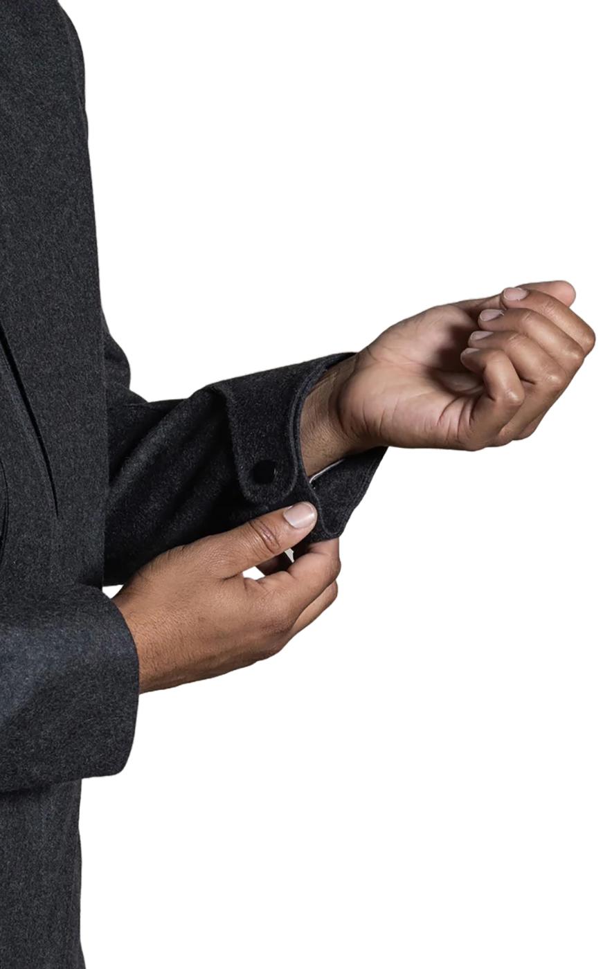 Product gallery image number 7 for product Laminated Wool Jacket - Men's