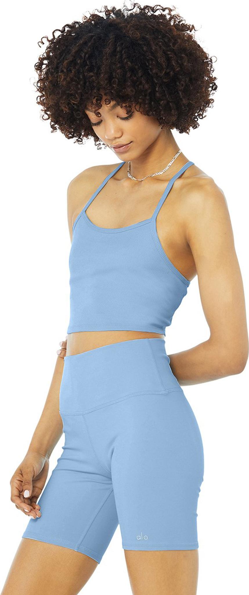 Product gallery image number 2 for product Alosoft Ribbed Crop Calm Tank - Women’s