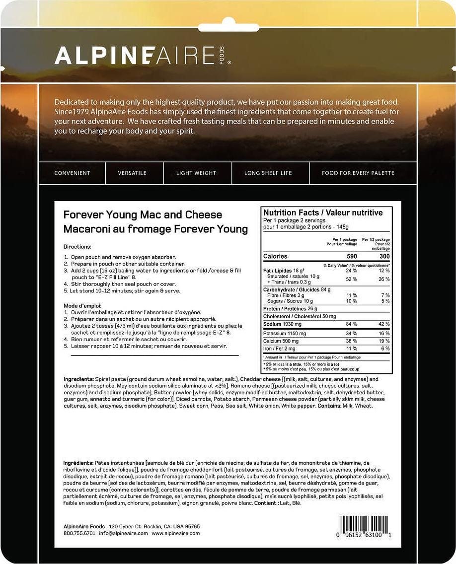 Product gallery image number 2 for product Forever Young Mac and Cheese