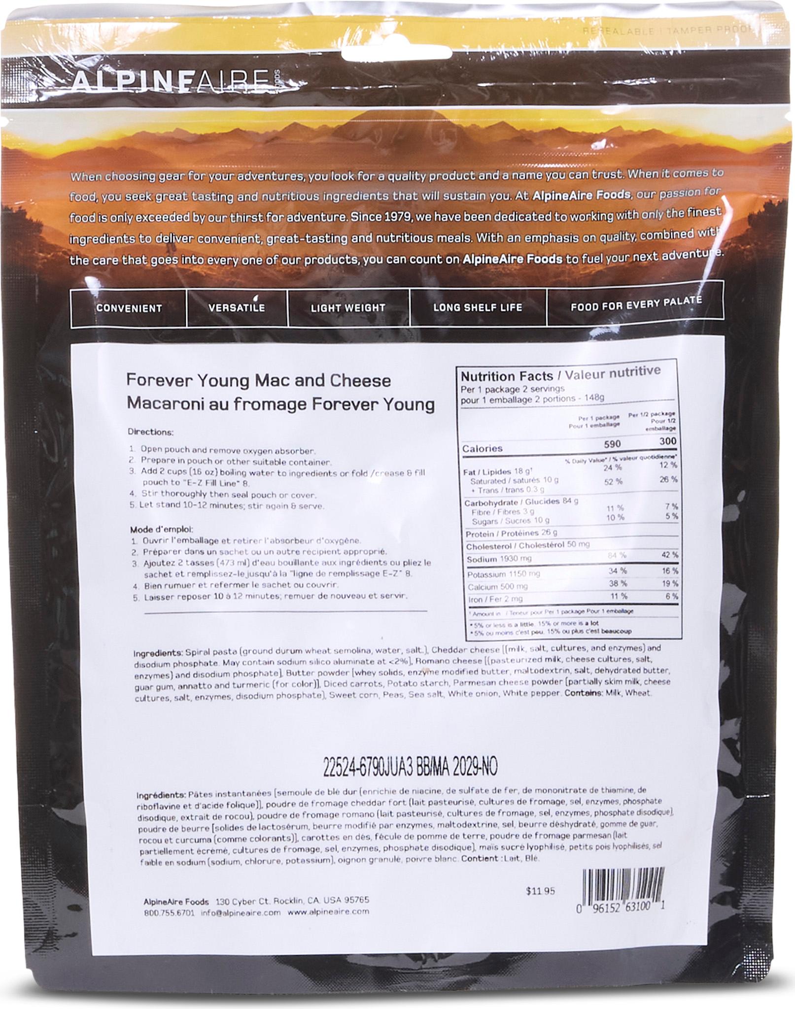 Product gallery image number 2 for product Forever Young Mac and Cheese