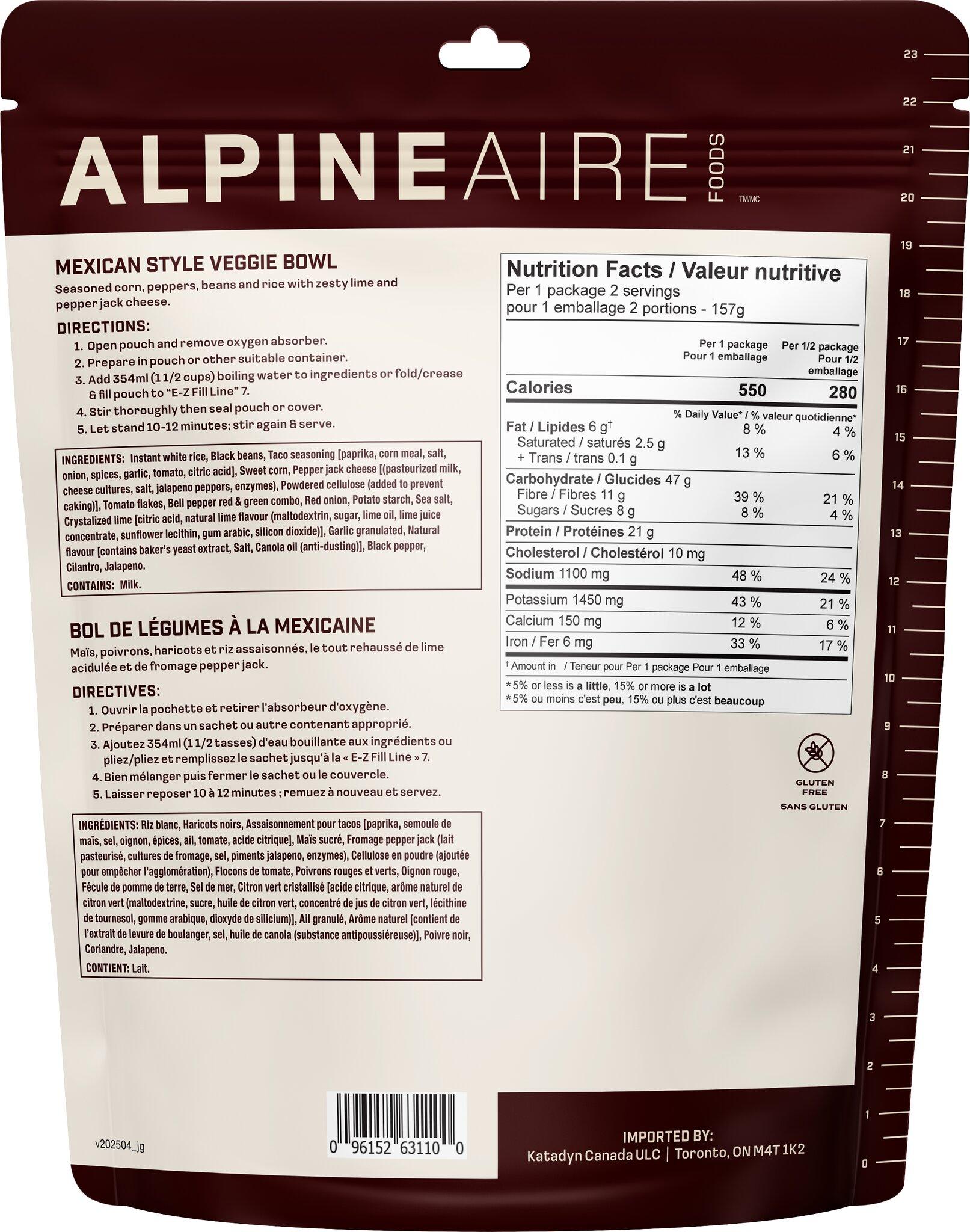 Product gallery image number 2 for product Mexican Style Veggie Bowl with Rice and Beans