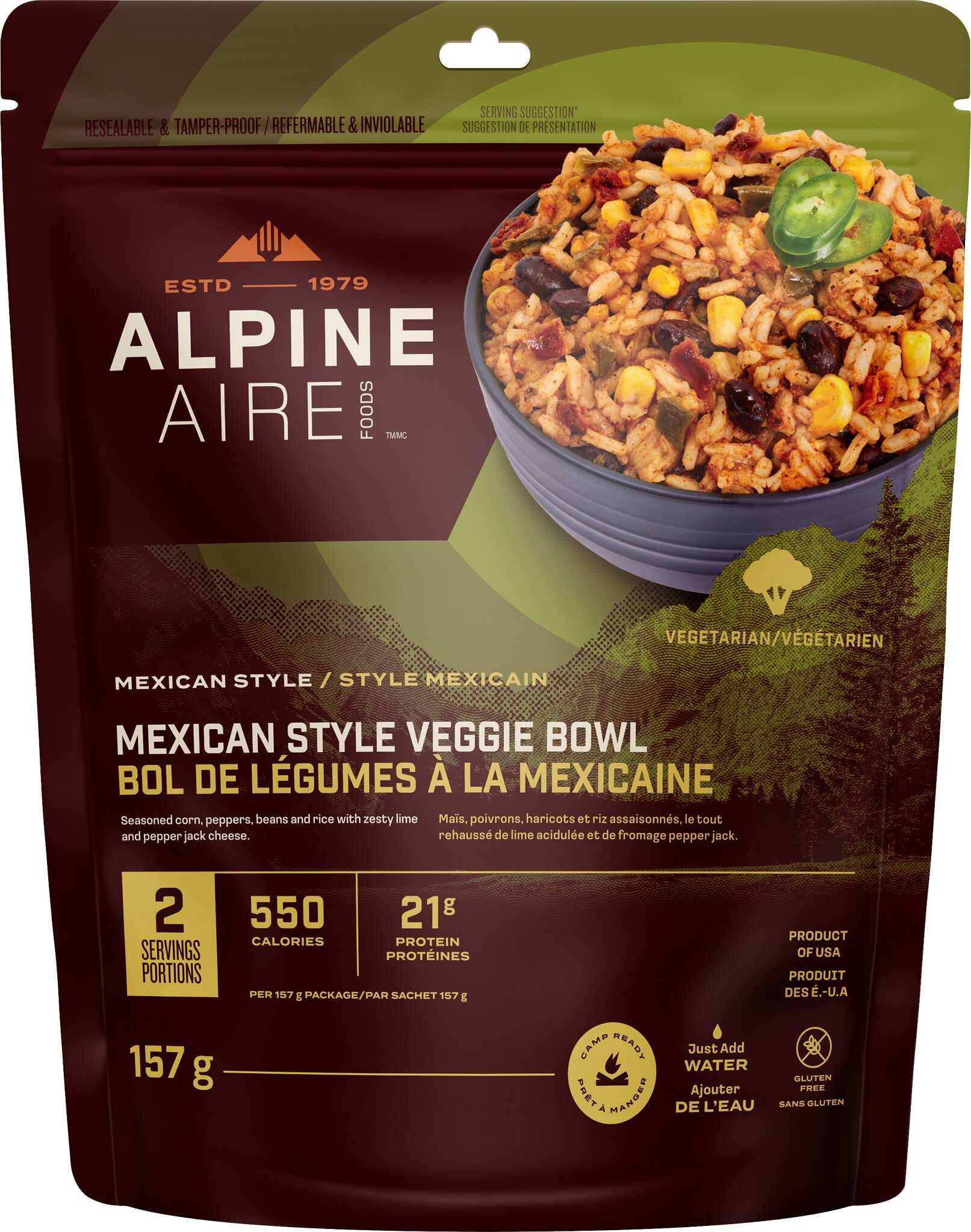 Product image for Mexican Style Veggie Bowl with Rice and Beans