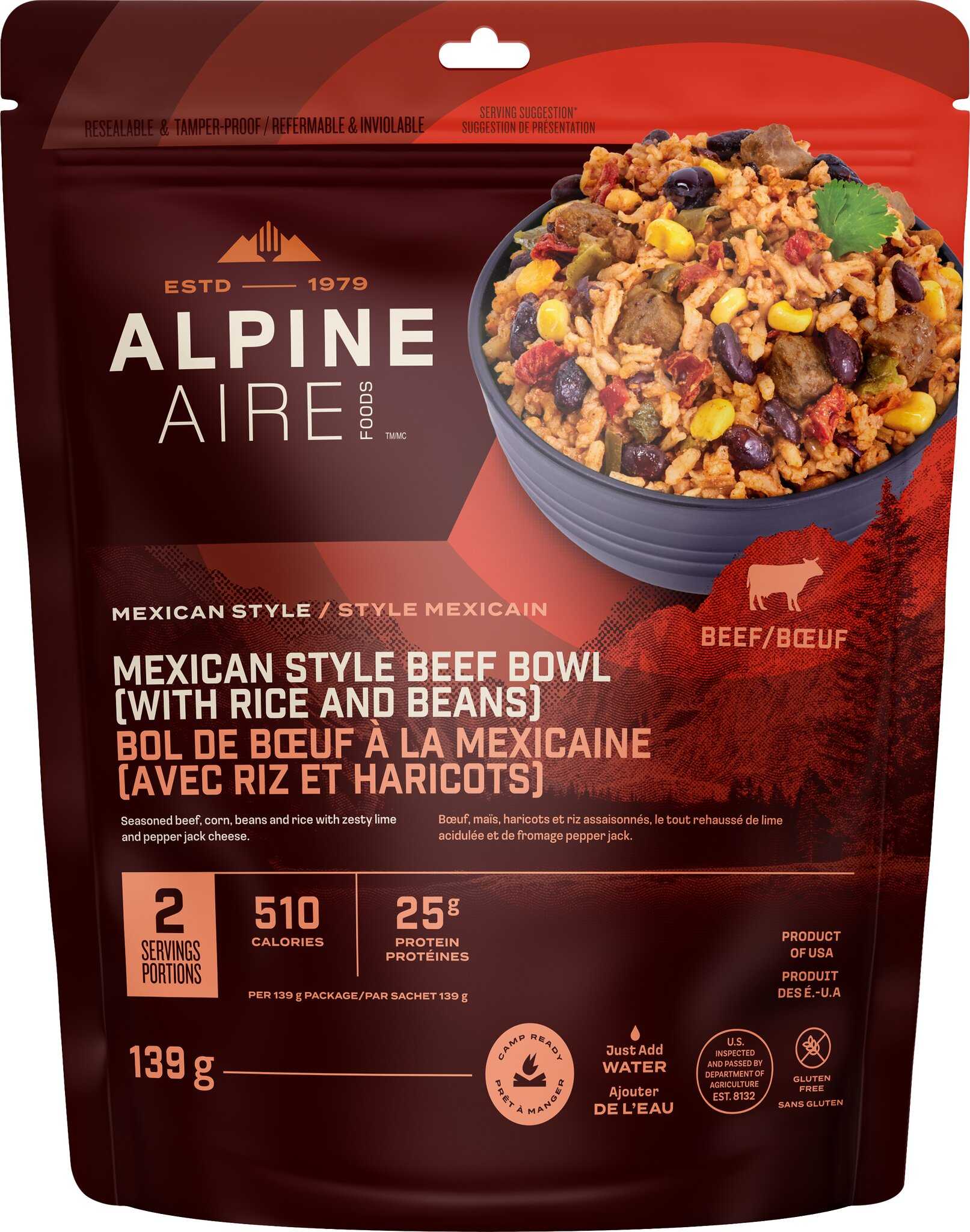 Product image for Mexican Style Beef Bowl with Rice and Beans