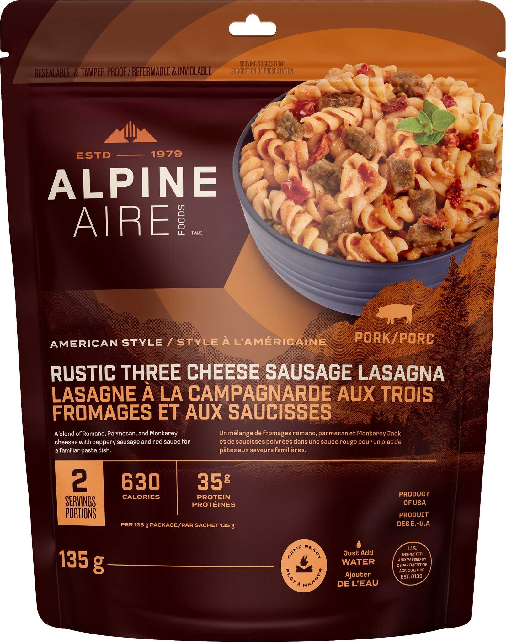 Product image for Rustic Three Cheese Sausage Lasagna