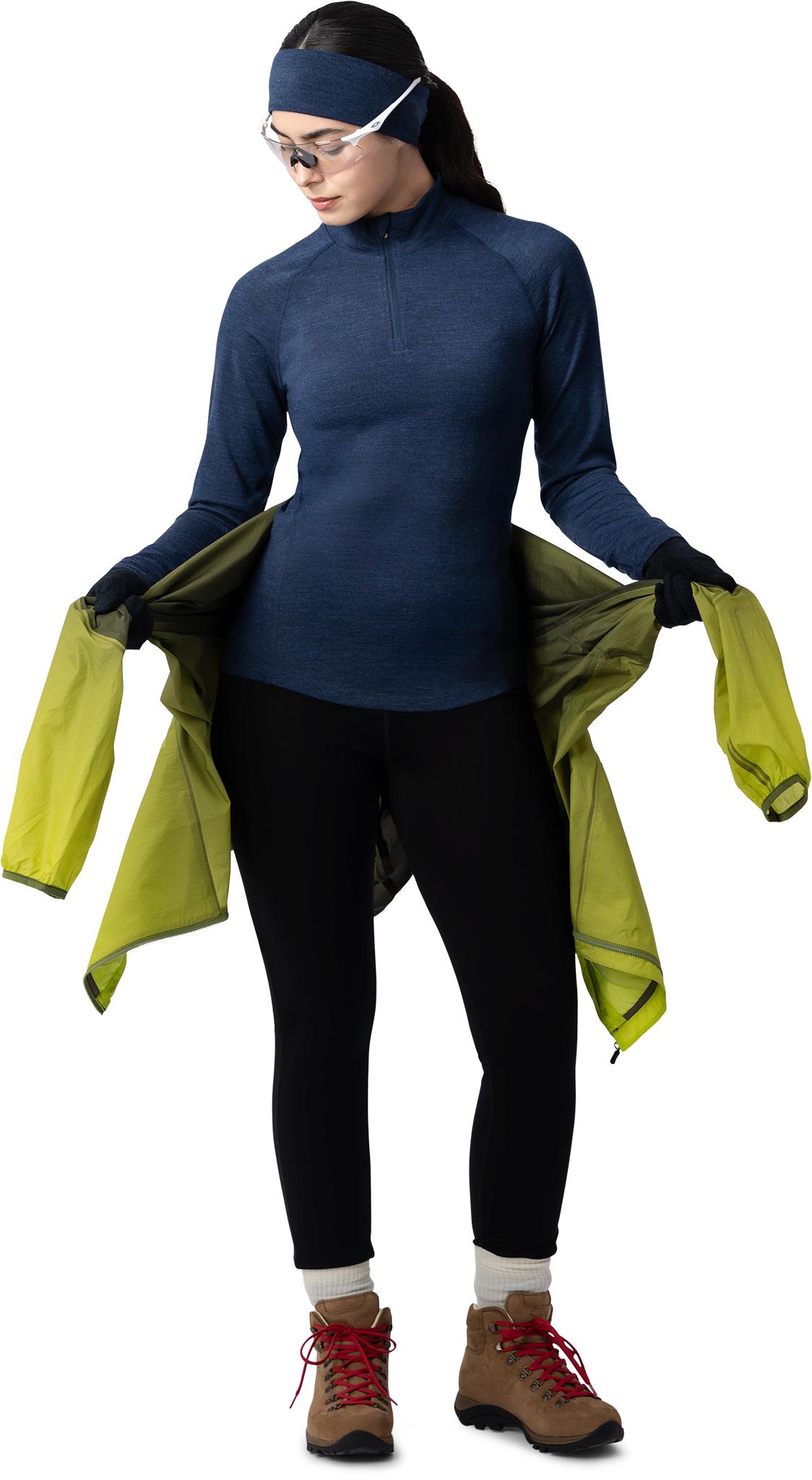 Numéro de l'image de la galerie de produits 7 pour le produit Haut couche de base à glissière un quart en mérinos 250 - Femme