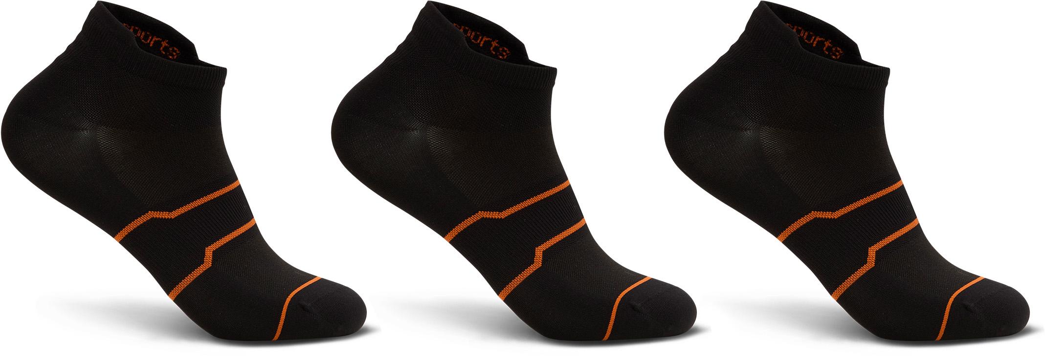 Product gallery image number 1 for product Nylon Performance Ankle Cushionless Socks - 3-pack - Unisex