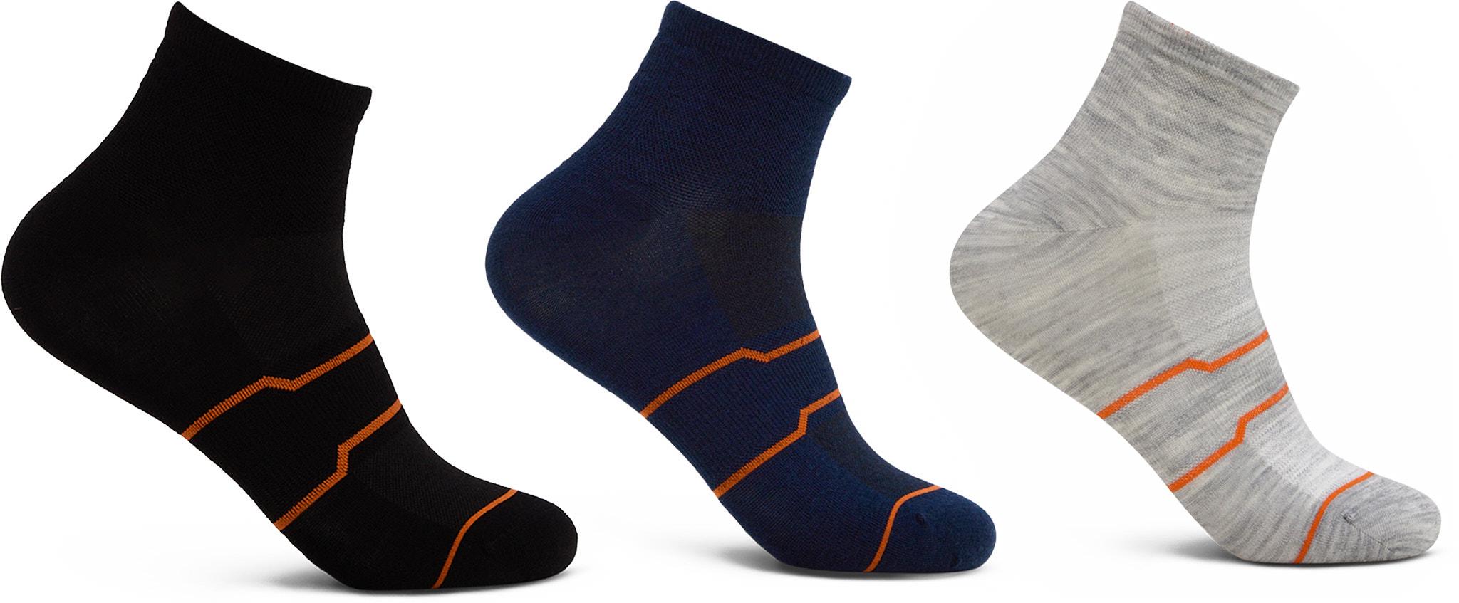 Product gallery image number 1 for product Merino Ankle Cushionless Socks - 3-pack - Unisex