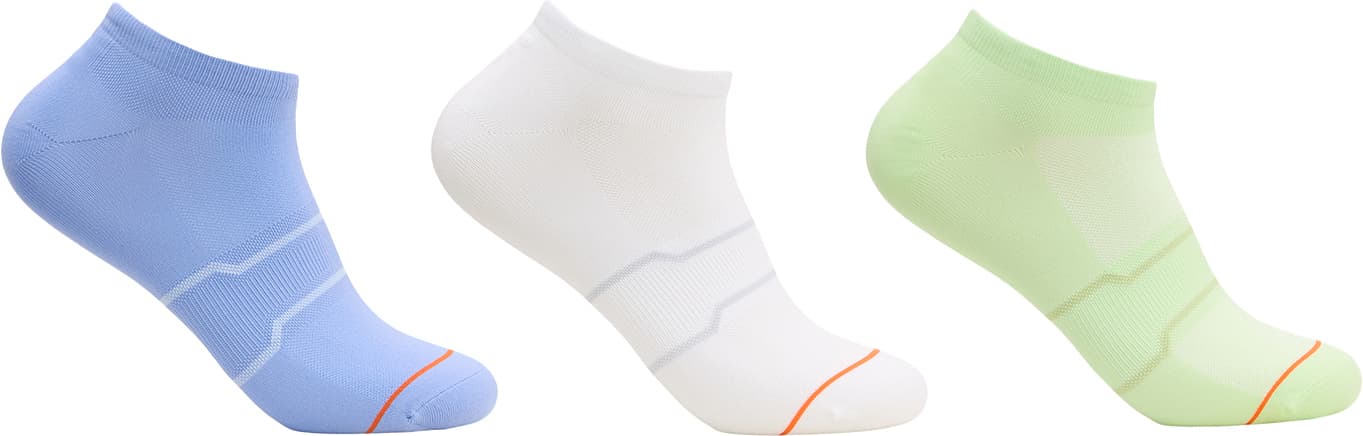 Product image for Nylon Performance No Show Cushionless Socks 3-Pack - Unisex