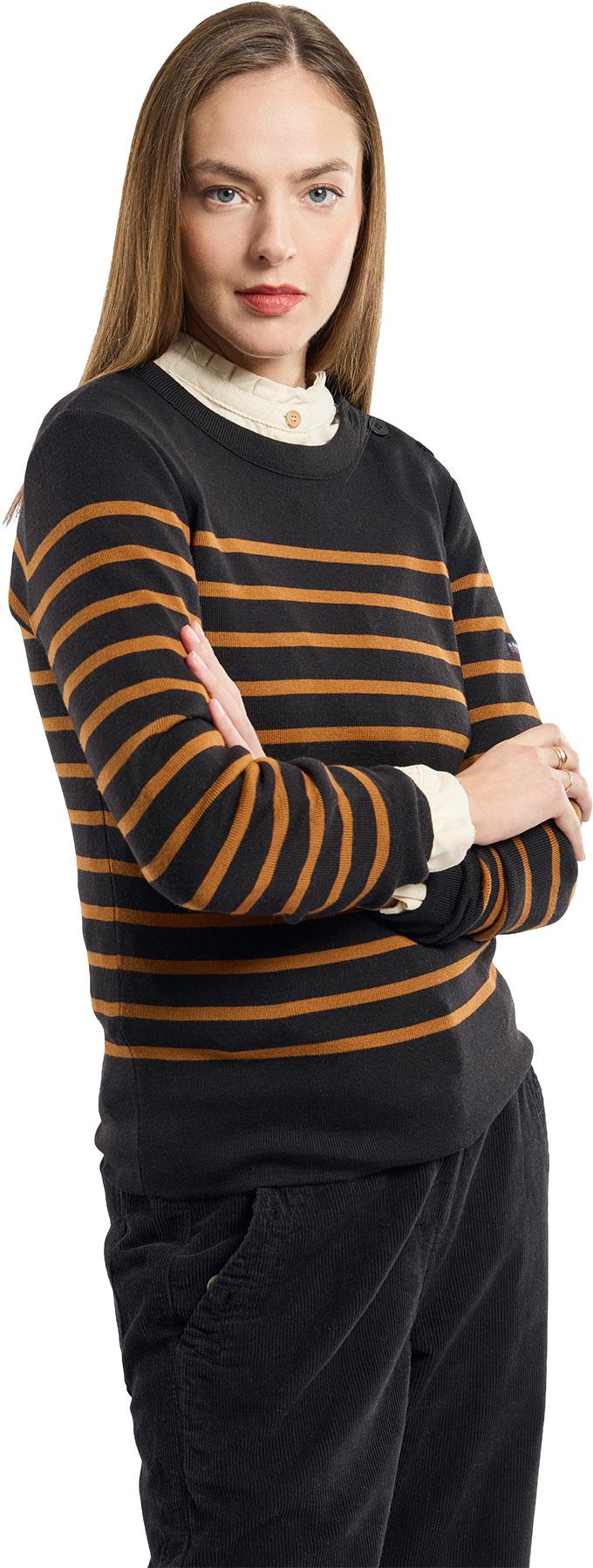 Product gallery image number 4 for product Briac Merino Wool Breton Striped Sweater - Women's