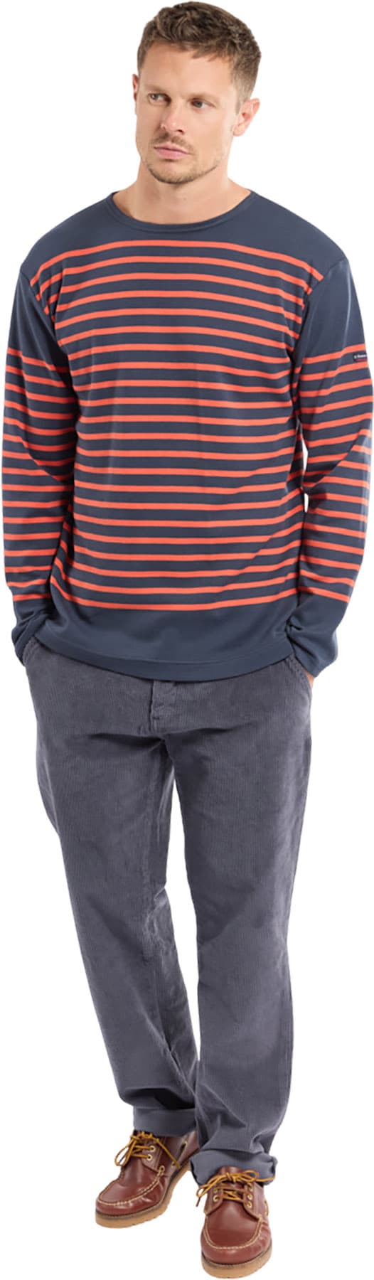 Product gallery image number 3 for product Amiral Thick Cotton Breton Striped Jersey - Men's