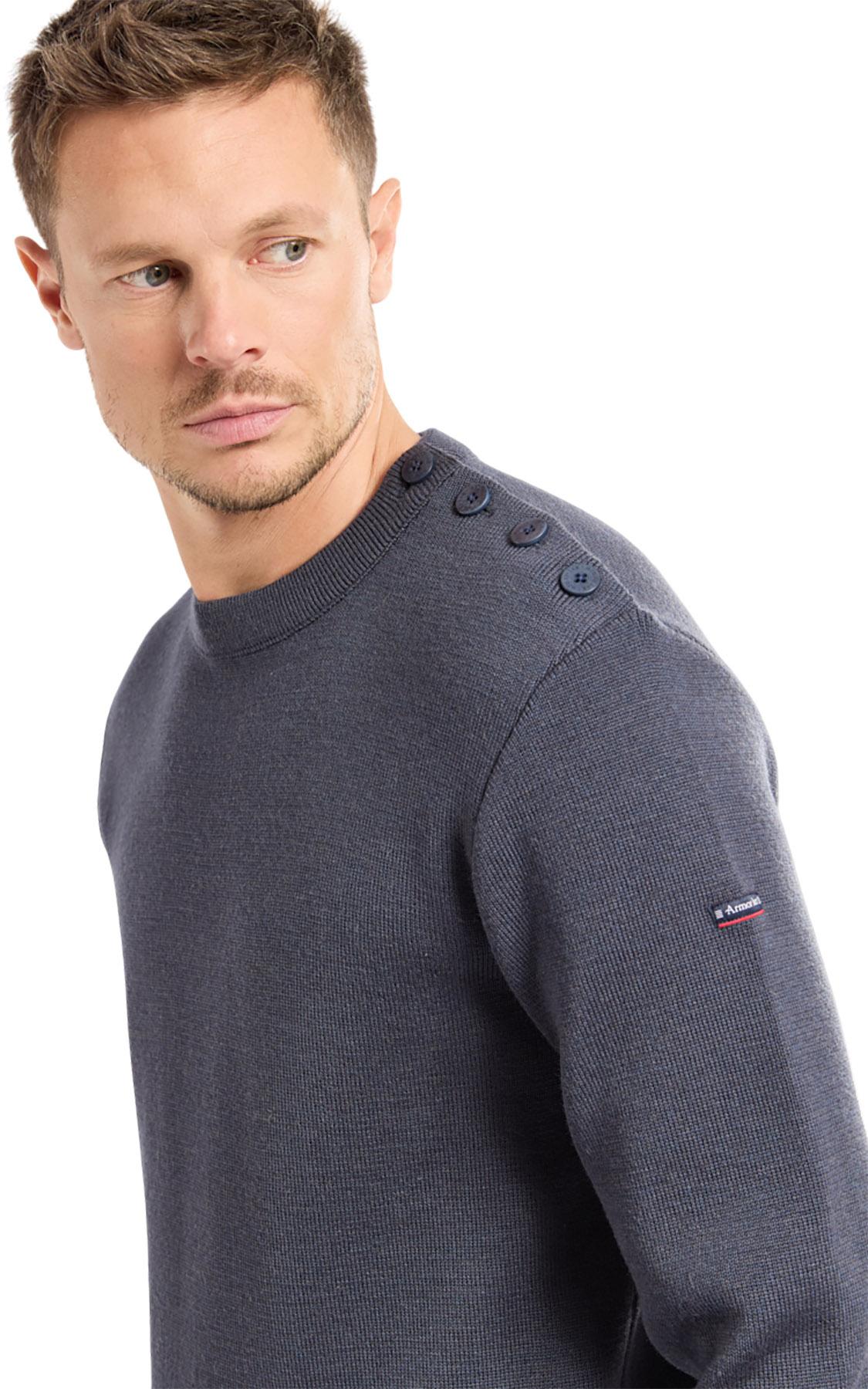Product gallery image number 2 for product Gavrinis Wool Fisherman Jumper - Men's