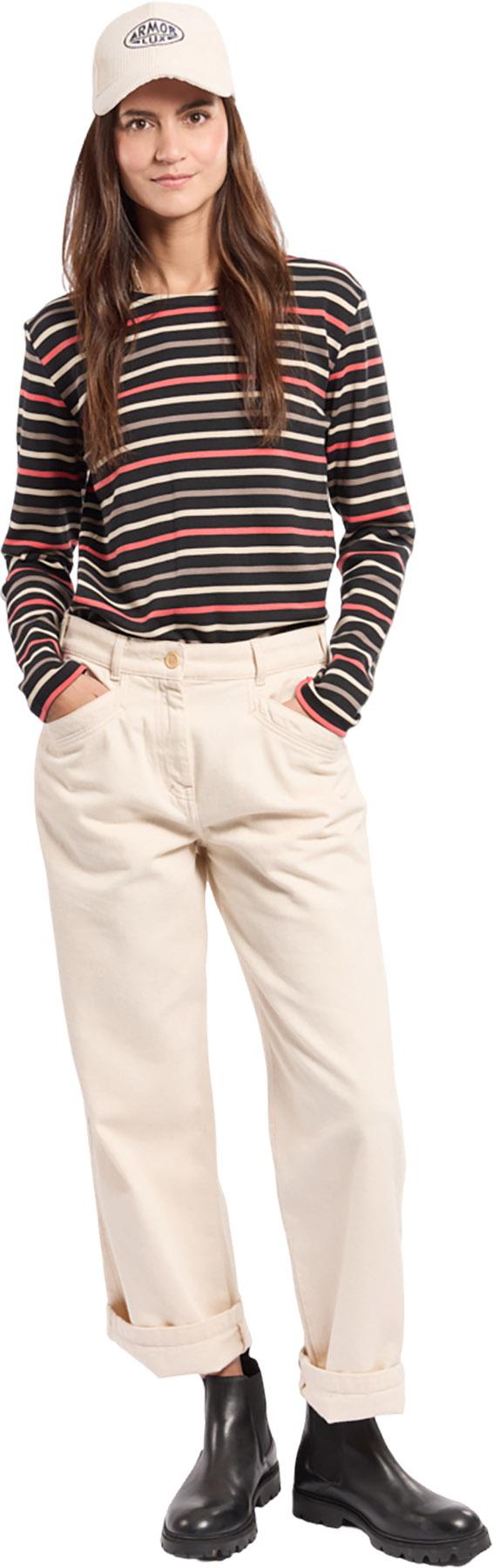 Product gallery image number 3 for product Three-Coloured Breton Striped Shirt - Women's