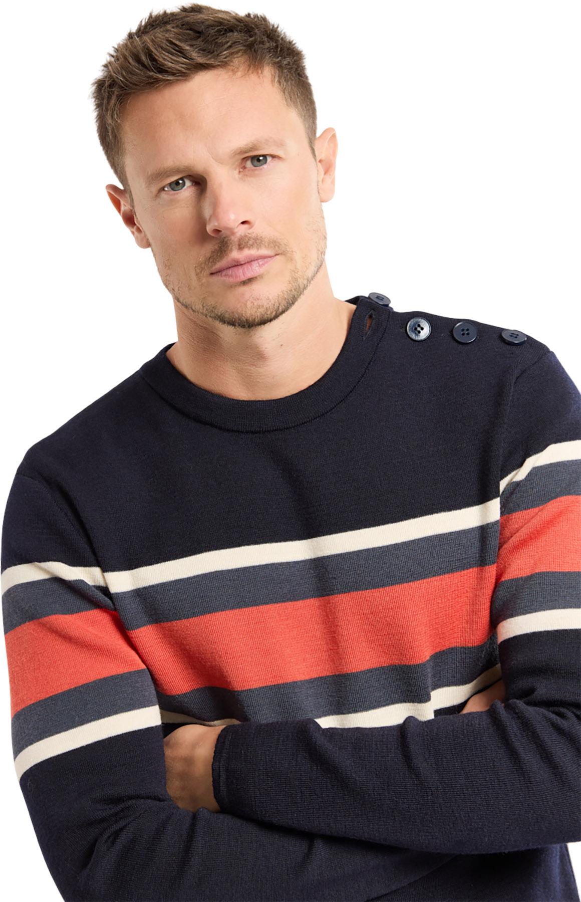 Product gallery image number 3 for product Striped Wool Sweater - Men's