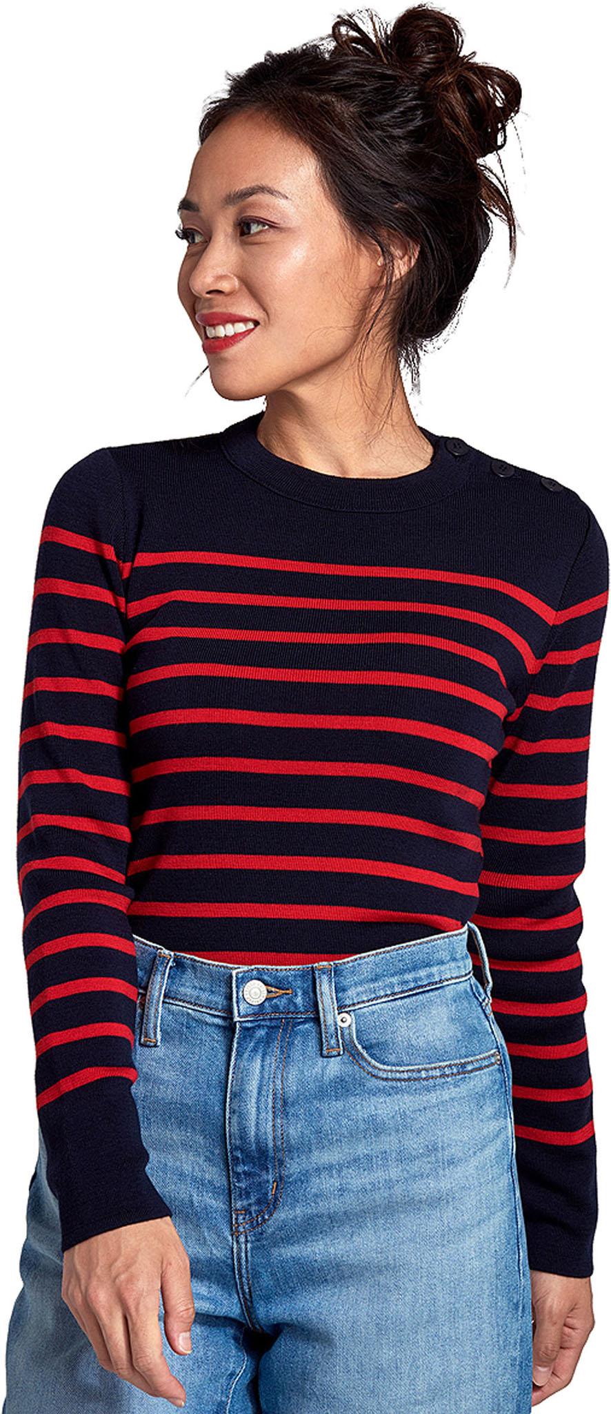Product gallery image number 2 for product Briac Merino Wool Breton Striped Sweater - Women's