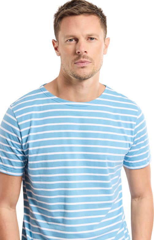 Product gallery image number 3 for product Hoédic Lightweight Breton Striped Cotton Jersey - men's