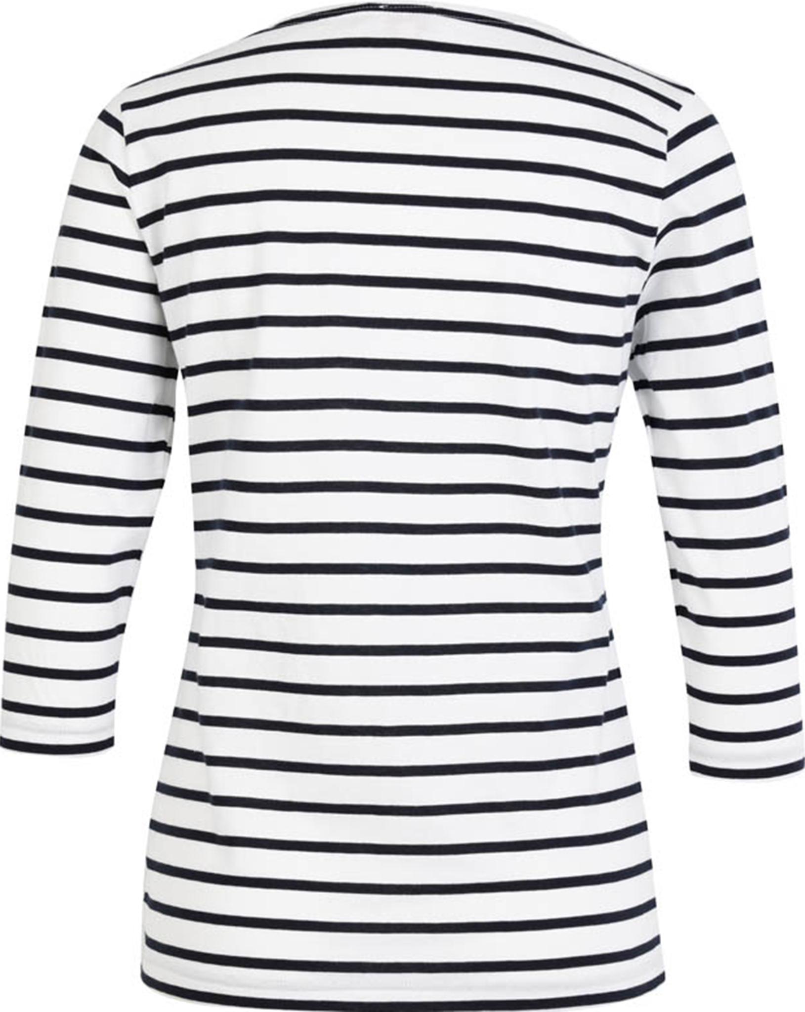 Product gallery image number 2 for product Cap Coz 3/4 Sleeves Breton Striped Jersey - Women's