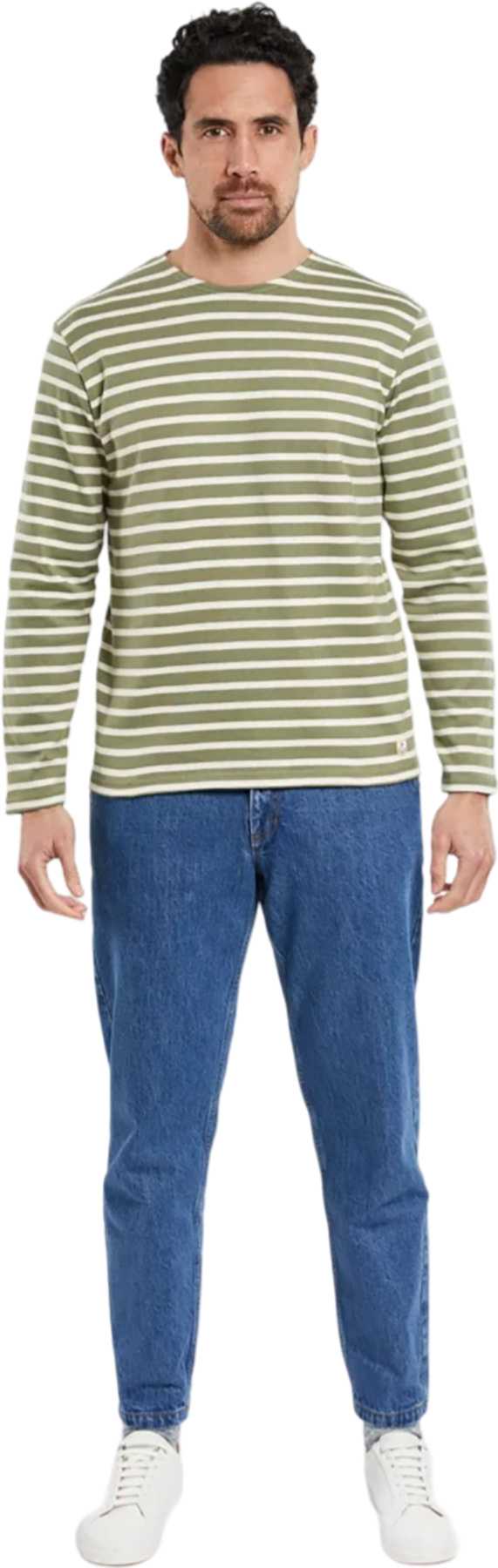 Image de produit pour T-shirt rayé à manches longues Heritage Breton - Homme