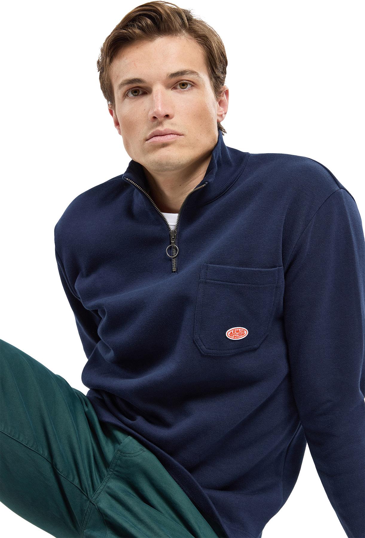 Product gallery image number 2 for product Sweatshirt with Zipped Collar - Men's