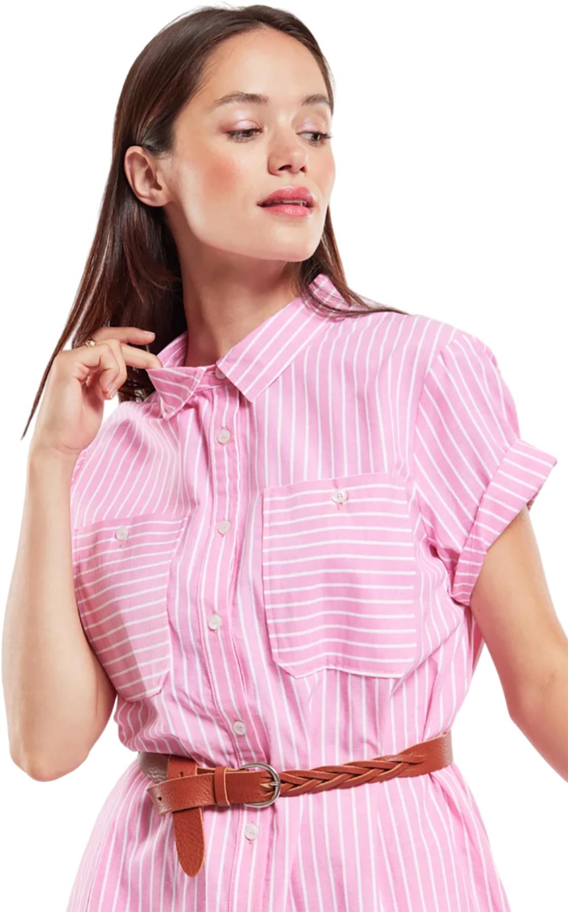 Numéro de l'image de la galerie de produits 4 pour le produit Robe chemisier à manches courtes - Femme