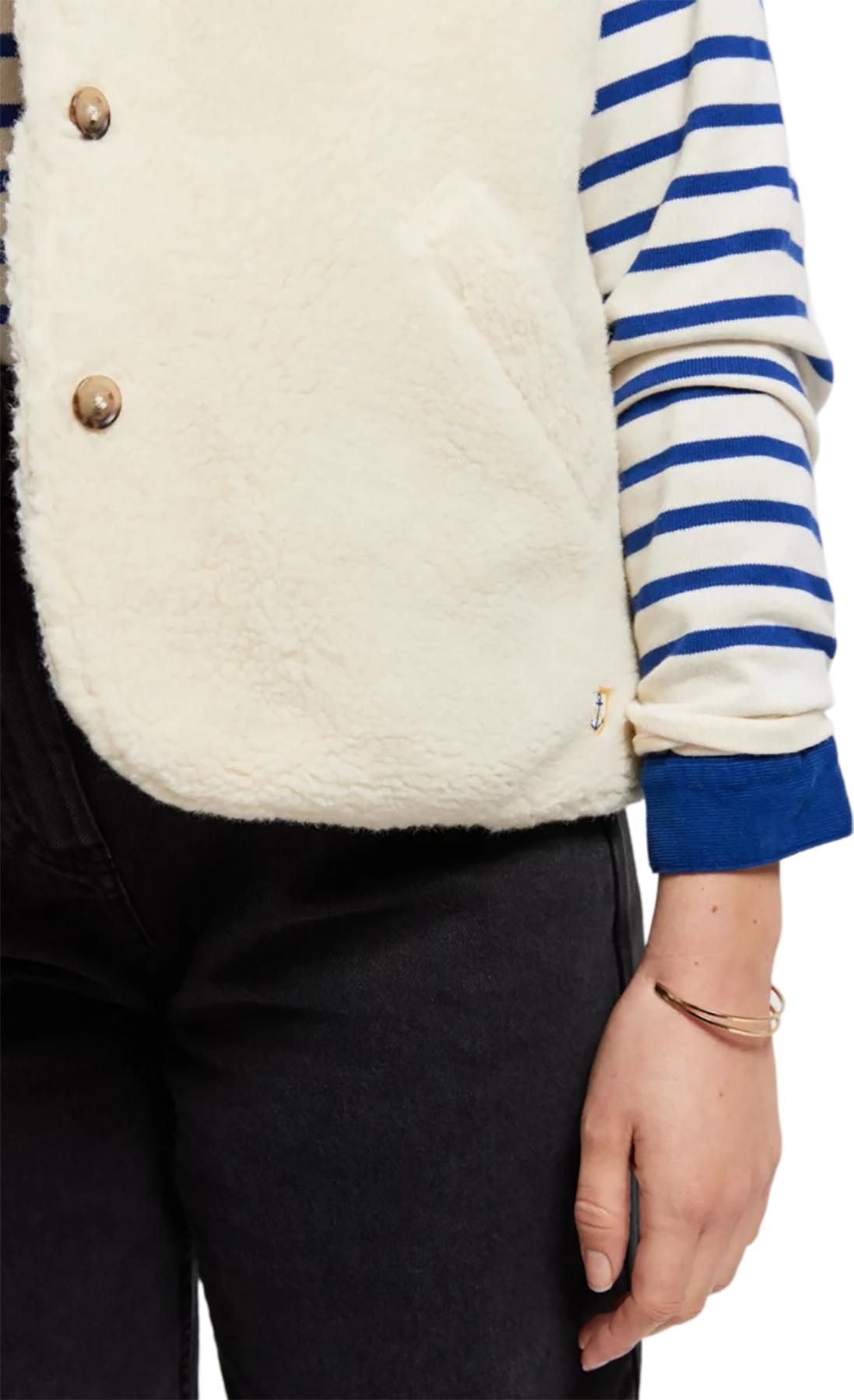 Numéro de l'image de la galerie de produits 2 pour le produit Manteau sans manches en rason - Femme