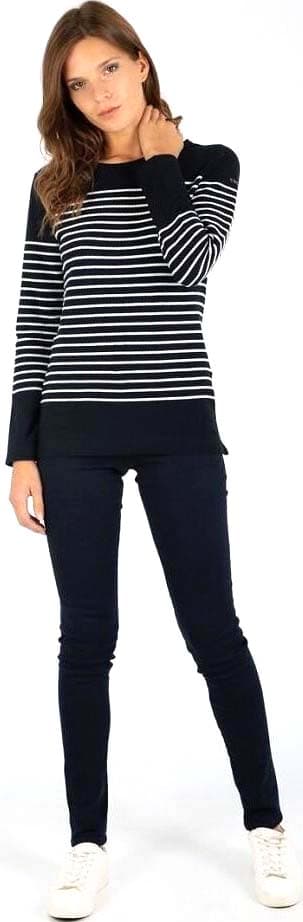 Numéro de l'image de la galerie de produits 5 pour le produit Marinière en coton léger à manches longues Arzal Fe - Femme