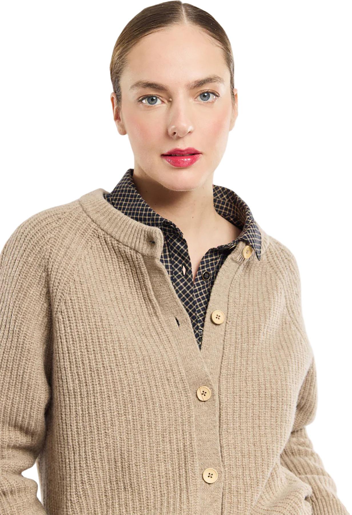 Product gallery image number 3 for product Buttoned Wool Cardigan - Women's