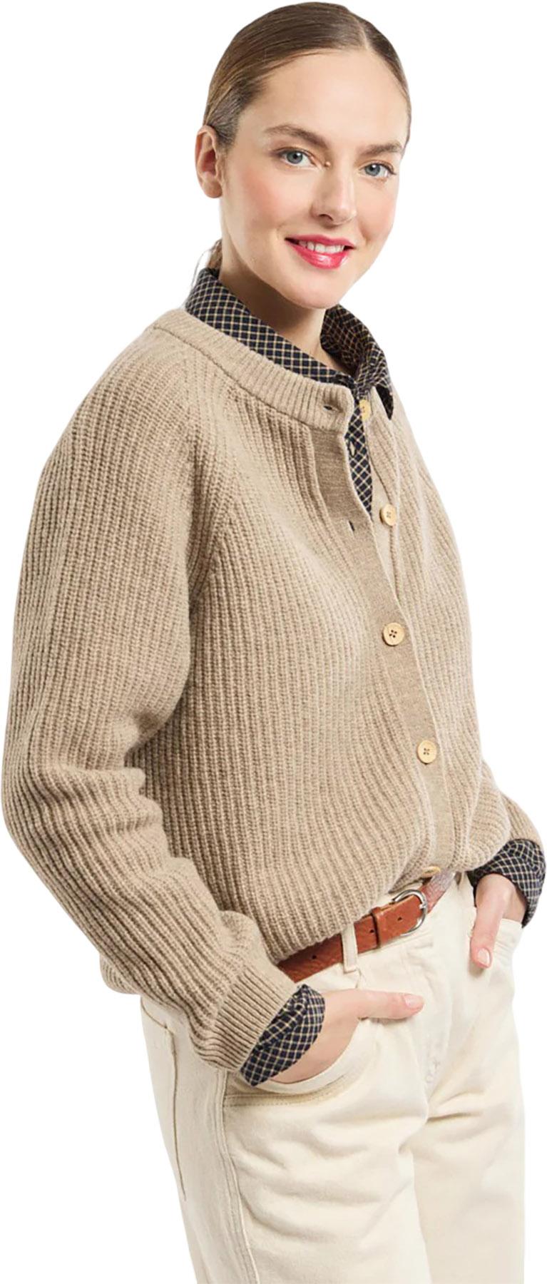 Product gallery image number 4 for product Buttoned Wool Cardigan - Women's