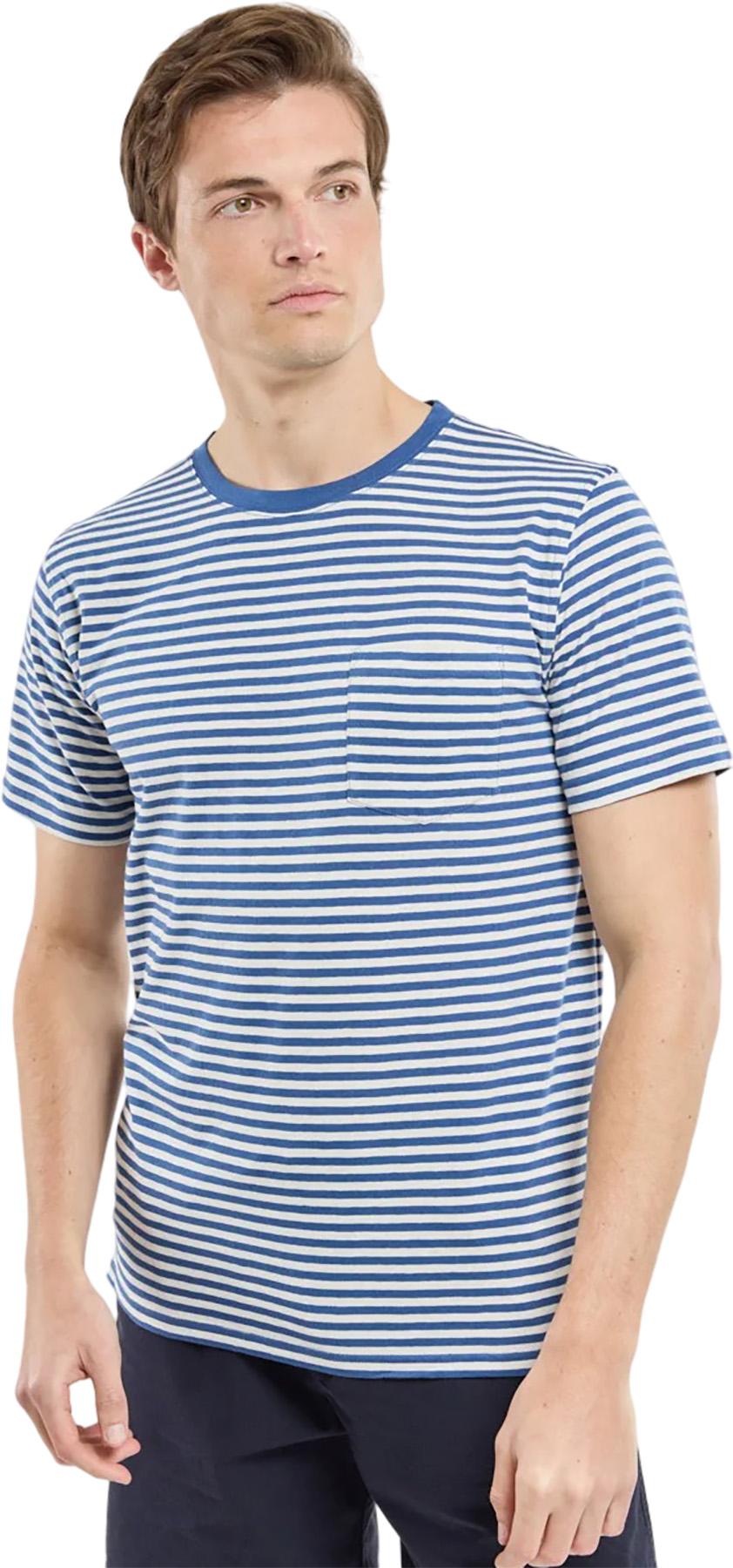 Product image for Cotton and Linen Striped Tee - Men's