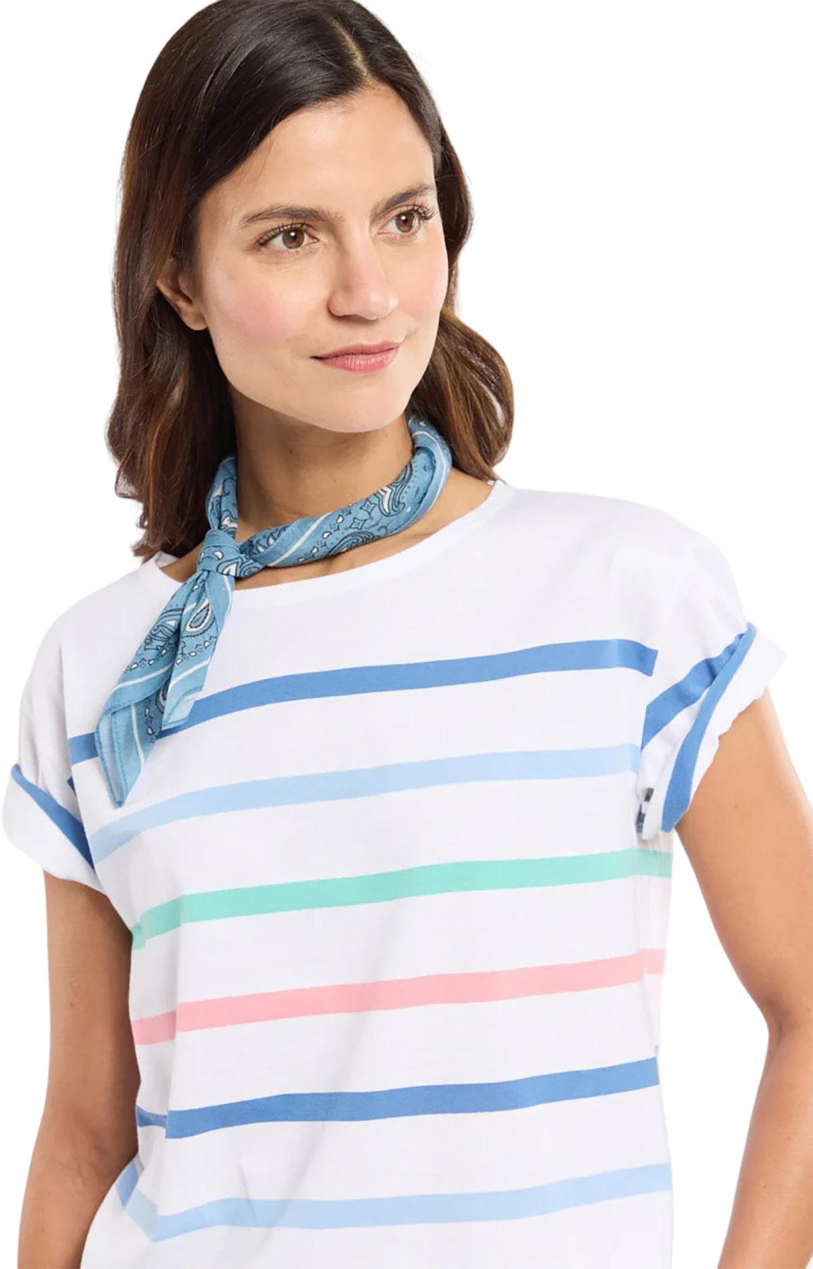Product gallery image number 2 for product Lightweight Cotton Striped T-Shirt - Women's