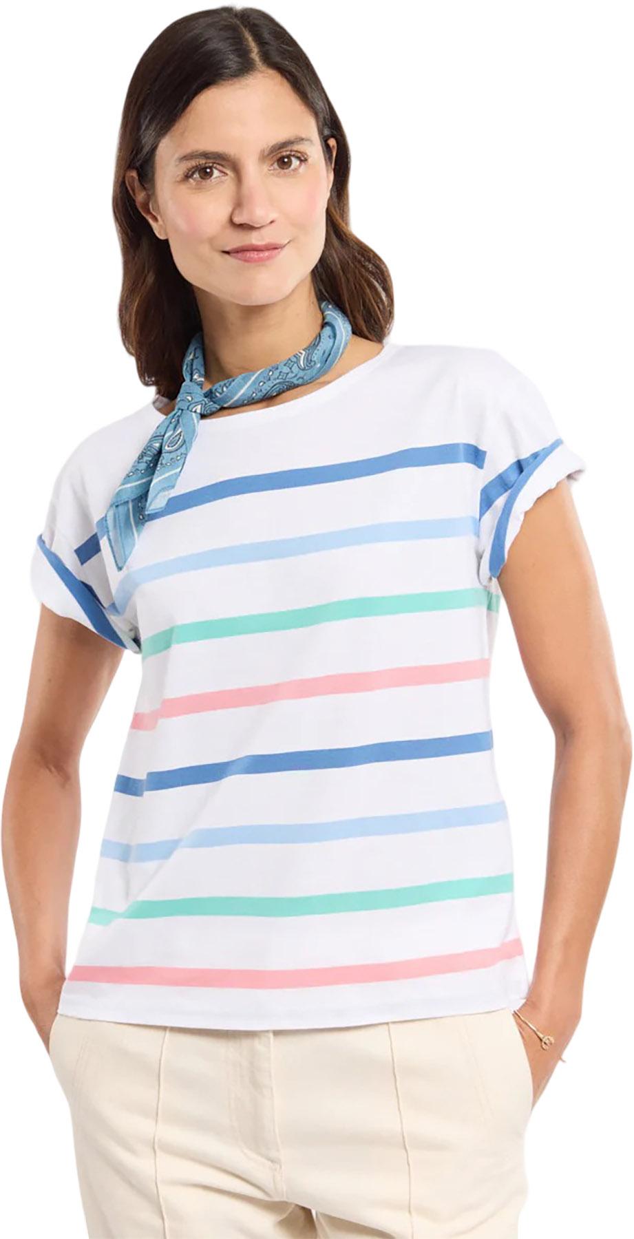 Product image for Lightweight Cotton Striped T-Shirt - Women's