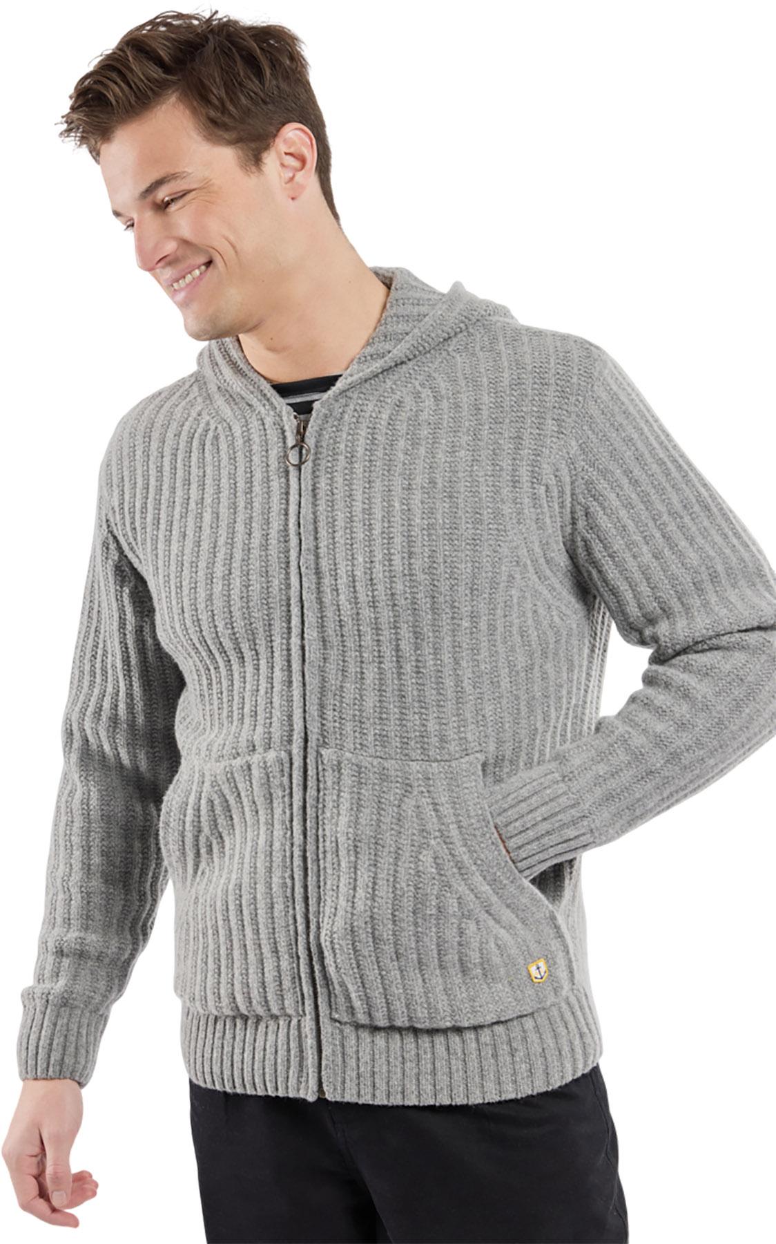 Image de produit pour Gilet côtelé à capuchon - Homme