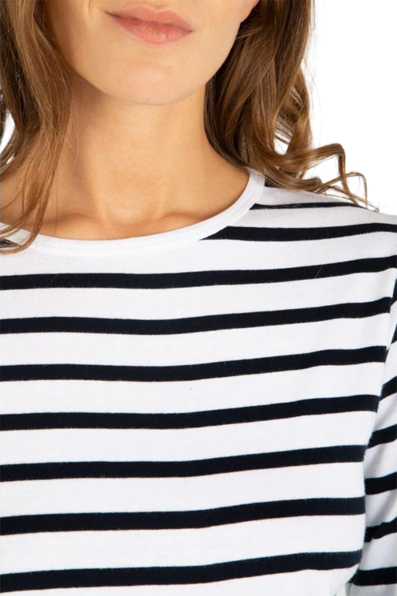 Numéro de l'image de la galerie de produits 2 pour le produit Marinière à manches longues Crozon - Femme