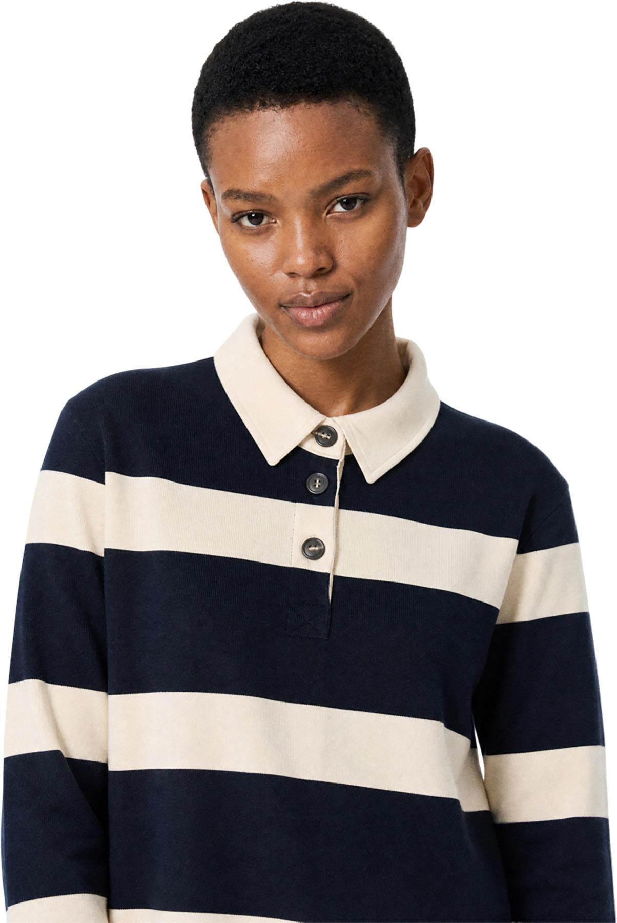Product gallery image number 3 for product Striped Long Sleeve Polo - Women's