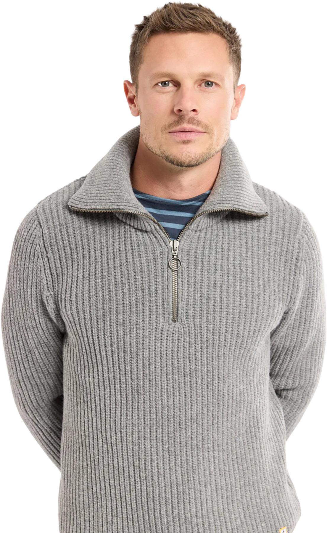 Product gallery image number 3 for product Heritage Zip-Neck Jumper - Men's