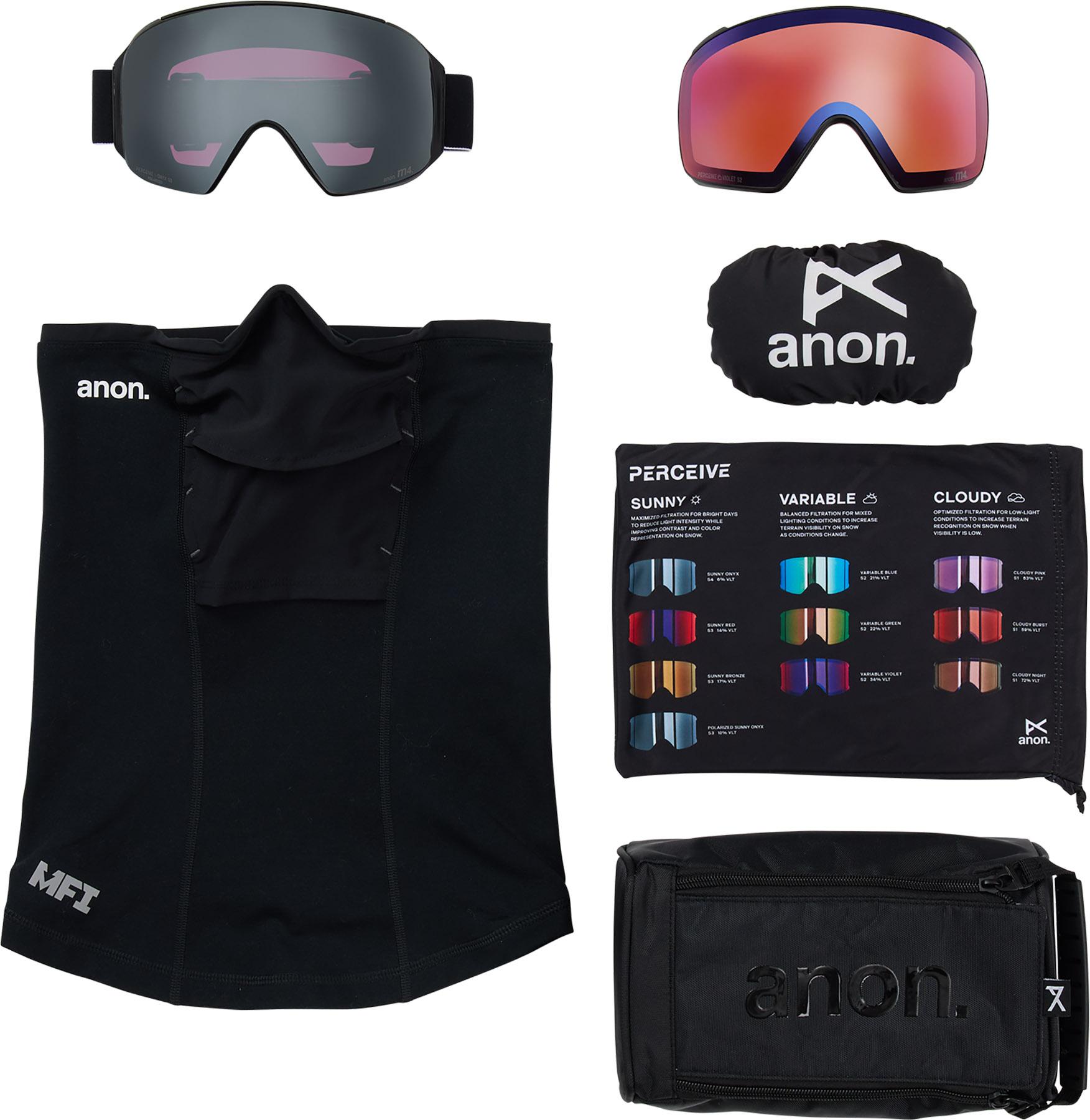 Product gallery image number 3 for product M4 Low Bridge Fit Toric Goggles + Polarized Perceive Lens + MFI Face Mask