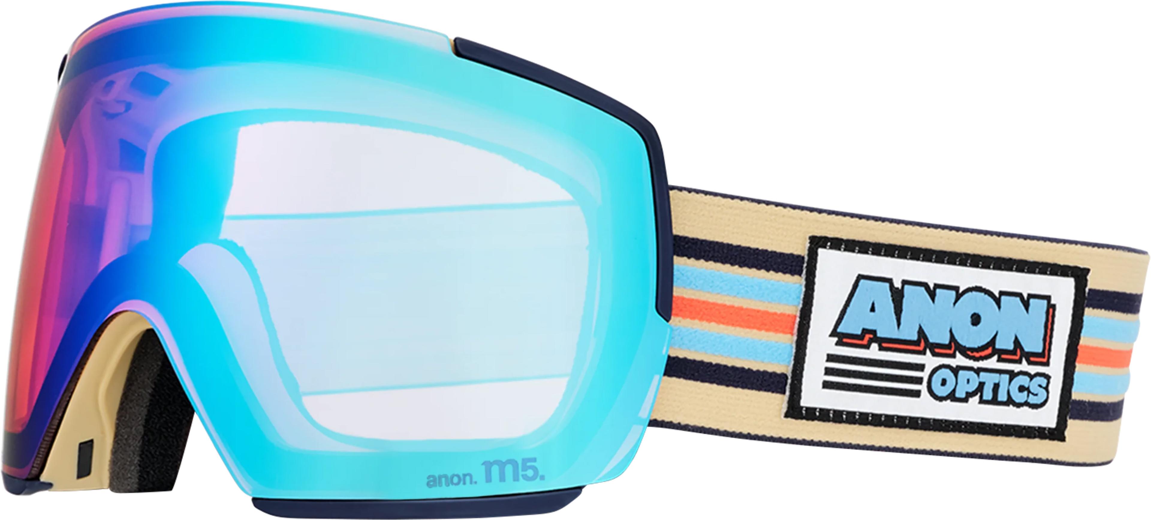 Product image for M5 Low Bridge Fit Goggles + Bonus Lens + MFI Face Mask
