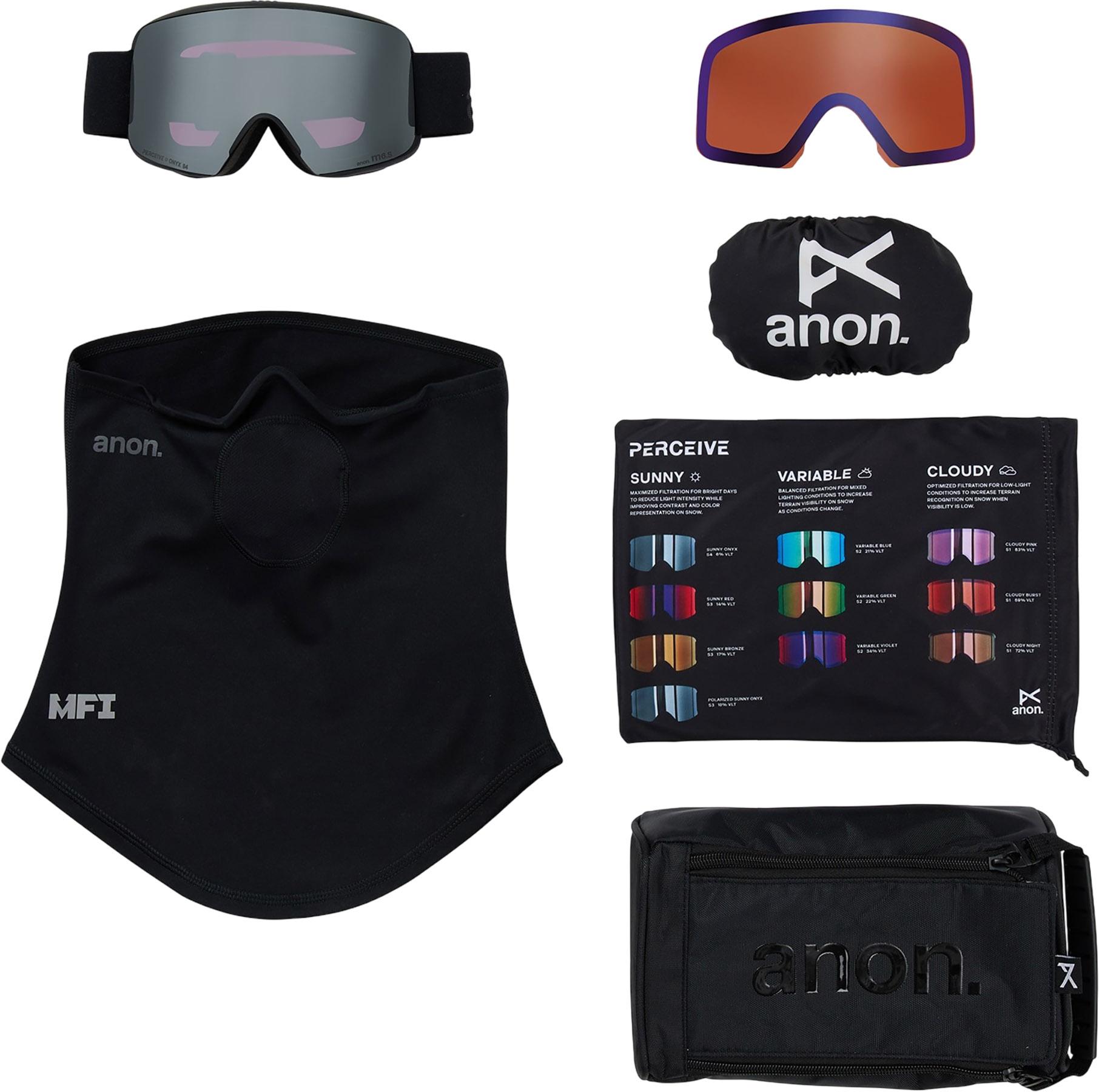 Product gallery image number 3 for product Anon M6 goggles +Bonus lens +MFI face mask - Low Bridge - Unisex