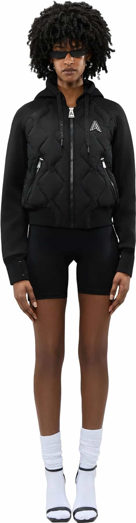 Product image for Sorlin Hybrid Insulated Bomber Jacket with Removable Hood - Women's