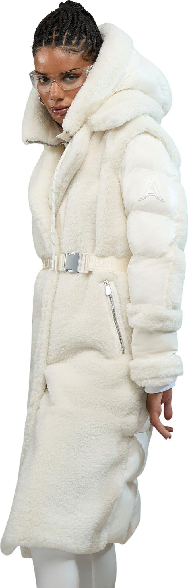 Numéro de l'image de la galerie de produits 4 pour le produit Manteau mixte à double boutonnage avec capuche détachable Chamrousse - Femme