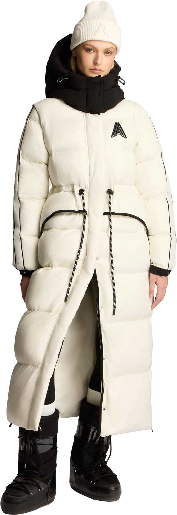 Image de produit pour Manteau matelassé long 2-en-1 avec manches amovibles Tingwick - Femme