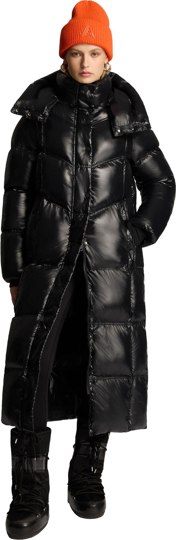 Product gallery image number 1 for product Meribel Quilted Maxi Puffer Jacket with Removable Hood - Women's