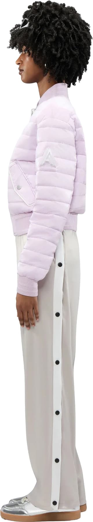 Product gallery image number 4 for product Cluza Reversable Quilted Bomber Jacket - Women's