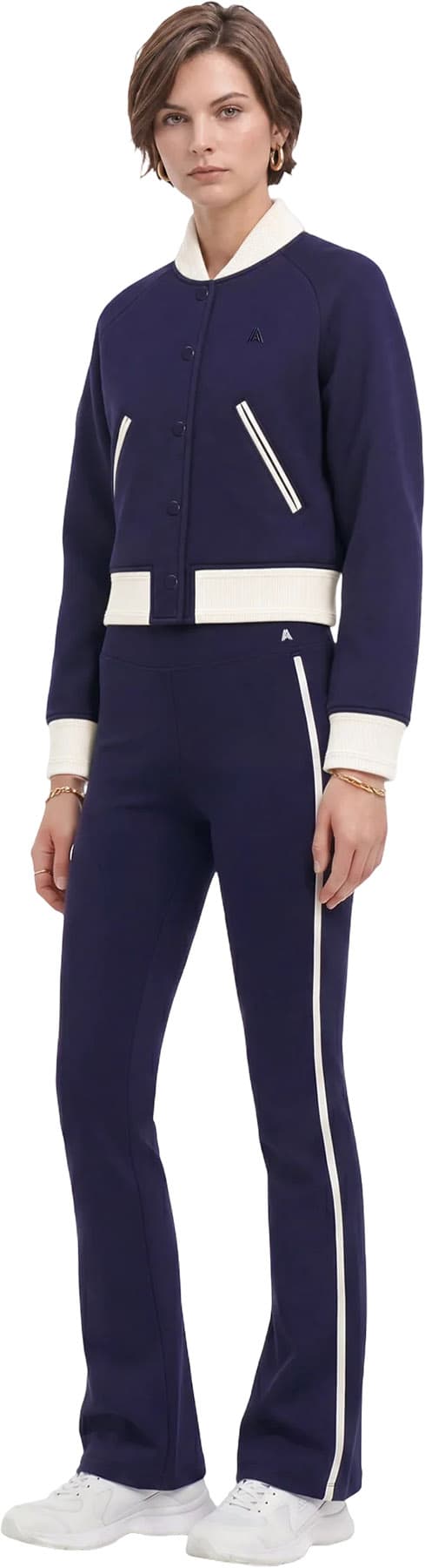Product gallery image number 4 for product Liorel Scuba Cropped Bomber Jacket - Women's