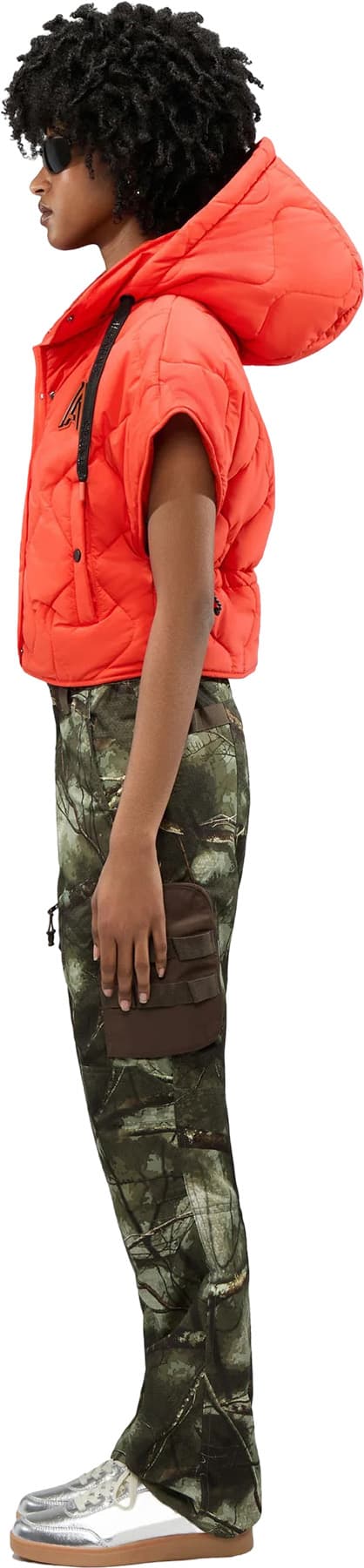 Product gallery image number 4 for product Horla Short Sleeve Quilted Vest with Removable Hood - Women's