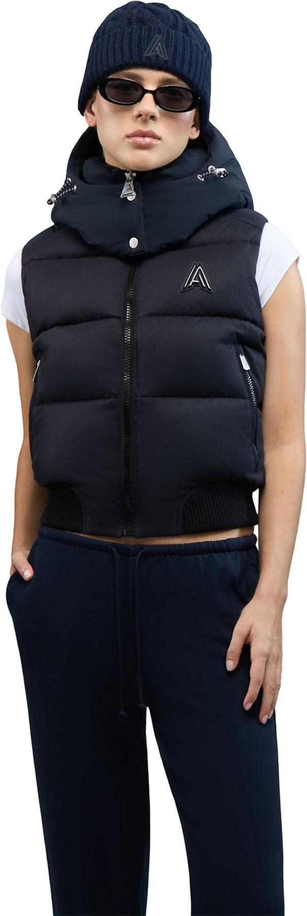 Product gallery image number 3 for product Pariset Cropped Puffer Bomber with Detachable Sleeves - Women's