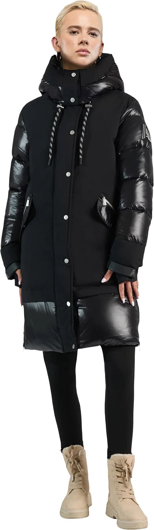 Product gallery image number 2 for product  Brière Mixed media Puffer Parka - Unisex