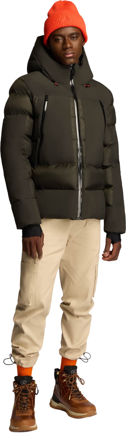 Numéro de l'image de la galerie de produits 2 pour le produit Manteau matelassé épais multitons au fini semi-lustré Barren - Homme