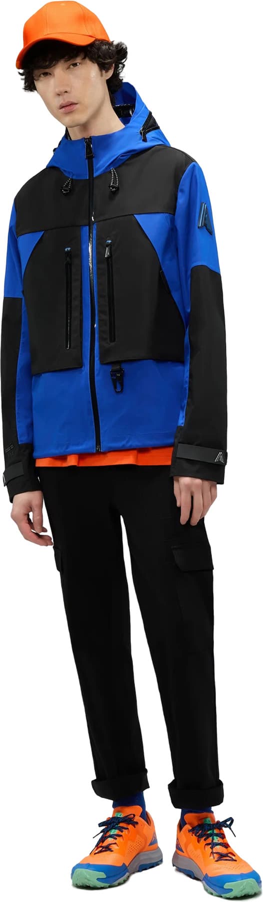 Product gallery image number 1 for product Vallandry Windbreaker Jacket with Branded Extendable Hood - Men's